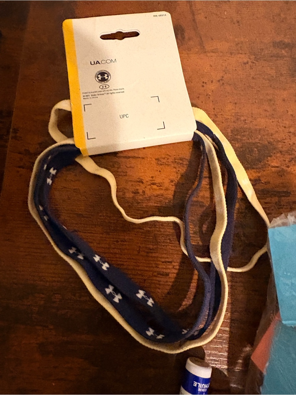 Under Armour Navy Blue and Cream Women Hair Styling Headbands